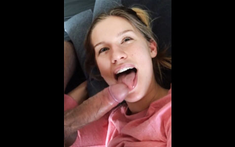 Afternoon blowjob with facial